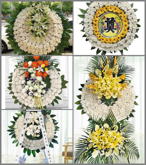 贵州毕节市黔西县沙井乡花圈速递